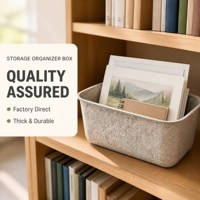 Boîte de rangement extra épaisse en feutre non tissé, organiseur pour jouets et couvertures de bébé