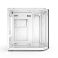 AntarcChill New Style Mid Tower Desktop White Three Sides Tempered Glass Pc Casing Cpu Cabinet Matx Gaming Computer PC Case