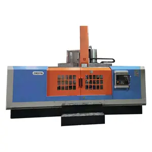 เครื่องกลึงแนวตั้งแบบเปิดอัตโนมัติ CK5116 CNC เครื่องกลึงแนวตั้งสำหรับงานหนัก