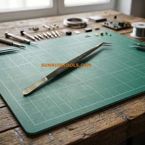 Pince à épiler SUNTOOLS/STIPL à verrouillage coulissant, revêtement en fer, vapeur, 6 pouces, pour la fabrication de bijoux, avec poignée bleue, modèle 602A-605, fabriquée au Punjab - Product Image 5