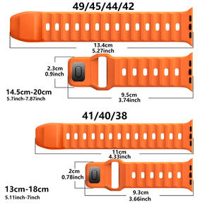 Correa de Silicona Ancha y Suave con Hebilla Metálica Cuadrada para Apple Watch 7/8/9/10/Ultra, Correa de Reloj de 42/44/45/49mm para IWatch - Product Image 6