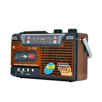 Lecteur de cassettes rétro ELETREE EL-336, radio portable FM/AM, USB/carte SD