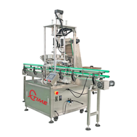 Machine de capsulage automatique Xtime pour bouteilles en plastique carrées et rondes, bocaux en verre et autres contenants alimentaires, avec alimentateur de couvercles