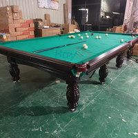 Table de billard pyramide russe professionnelle de 12 pieds Table de billard russe en ardoise de haute qualité et en bois massif à vendre
