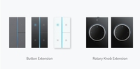 Panneau tactile intelligent de contrôle KNX pour automatisation domestique GVS S7, compatible SIP Intercom et interrupteur de contrôle KNX, conforme aux normes d'usine KNX