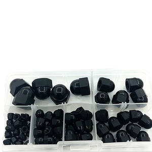 कैप नट एम 6 एम 8 काले नायलॉन प्लास्टिक गोल गुंबद बोल्ट नट सुरक्षा कैप - Product Image 2