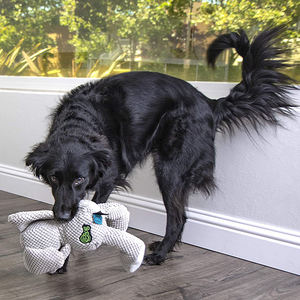 Juguetes para Perros Grandes Personalizados de Fábrica, Juguetes Interactivos de Peluche con Sonido, Elefante Gris Tejido, Juguetes Masticables para Perros de Nailon Sostenible - Product Image 6