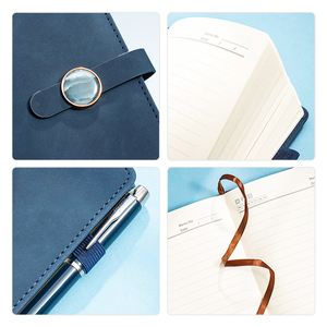 Tùy chỉnh công ty mang nhãn hiệu kinh doanh cuộc họp điều hành kế hoạch máy tính xách tay da máy tính xách tay bìa in logo A5 máy tính xách tay - Product Image 4