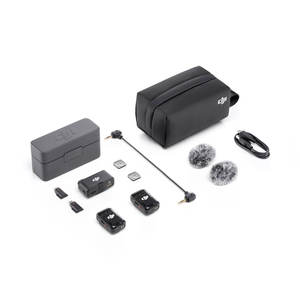 DJI <b>Mic</b> 2 Omnidirectional <b>Wireless</b> Microphone Set with Two Transmitters Receiver Charging Case for Podcast Vlog Livestream - Product Image 3