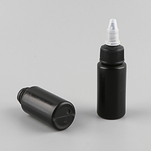 Botellas de plástico negro de 30ml, botellas dispensadoras de pegamento vacías, botellas de pigmento de pintura, botella de líquido artesanal con tapas - Product Image 3