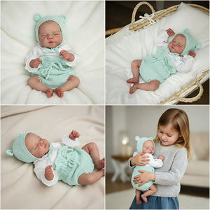 Poupées réalistes YeezWood pour filles, poupées bébé de 19 pouces, poupées réalistes en silicone pour bébés de 49 cm - Product Image 4