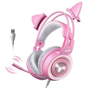 Audífonos para Juegos <span class=keywords><strong>SOMIC</strong></span> G951PINK, Modelo Explosivo, con Micrófono, Sonido Envolvente 7.1, para Deportes Electrónicos, Multimedia - Product Image 2