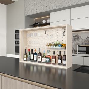 Cuisine multifonctionnelle créative avec panier de rangement escamotable et armoire de rangement de grande capacité - Product Image 1