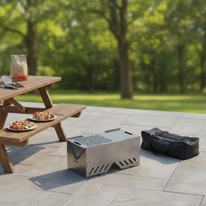 Parrilla Portátil para Asados al Aire Libre, Fogatas, <span class=keywords><strong>Patio</strong></span> y Jardín - Product Image 3