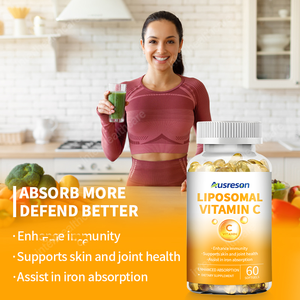 Ausreson OEM Liposomal VC Elderberry Inulin Zinc D3 Dietary Health Supplements 500mg Liposomal Vitamin c <strong>Softgel</strong> <strong>Capsules</strong> - Product Image 2