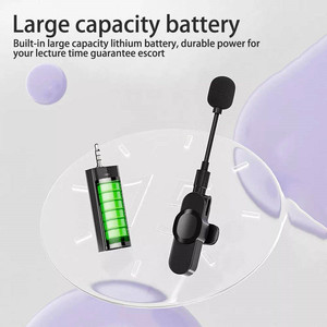 Nuovo Arrivo 2026 K35D Microfono Lavalier Wireless con <span class=keywords><strong>Jack</strong></span> da 3,5mm, 2.4Ghz BT5.2, Portata di 60 Metri - Product Image 5