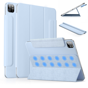 Kenke Trifold Stand 3 en 1 Funda magnética <span class=keywords><strong>IPad</strong></span> con hebilla Funda ligera desmontable para tableta para <span class=keywords><strong>IPad</strong></span> <span class=keywords><strong>Pro</strong></span> 12,9 pulgadas 2022 <span class=keywords><strong>2023</strong></span> - Product Image 1