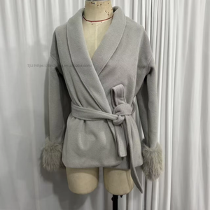 New Fall/Winter Women's Wear Casual Elegant Loose Collar Solid-Color Wool Coat Fashion - Product Image 6