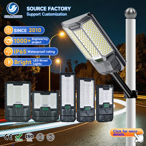 โคมไฟสวนกลางแจ้ง Ip67กันน้ำ ABS 400W 500W 800W 1000W 1500W ติดตั้งง่ายอายุการใช้งานยาวนานไฟถนนพลังงานแสงอาทิตย์แบบ LED - Product Image 1