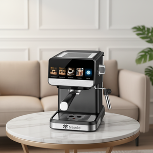 <span class=keywords><strong>Machine</strong></span> à <span class=keywords><strong>café</strong></span> <span class=keywords><strong>automatique</strong></span> Newle en acier inoxydable, 20 bars de pression, écran tactile LED, réservoir d'eau de 1,5 L, température de précision NTC - Product Image 4