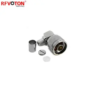 N type male right angle RA L rf connector for RG8 LMR400 cable