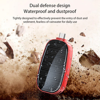 Mini Batterie Externe Solaire 1200mAh à Charge Rapide pour Téléphone TYPE C, Power Bank Porte-clés Portable et Fin