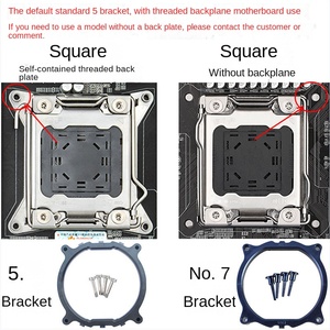 2011 Silent X99 12cm Desktop CPU Cooling <b>Fan</b> Luminous Temperature Control Heat Pipe Heatsink Radiator for <b>Computer</b> - Product Image 4