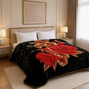 Couverture en polyester gaufré de luxe, effet vison, 5 kg, 842 GSM, douce et chaude, pour lit, hiver, Raschel, pour la maison et l'hôtel - Product Image 2