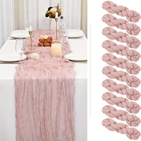 Nappes de table en tissu froissé, nappes tressées de style bohème, décorations de mariage et de fête, serviettes en tissu plissé