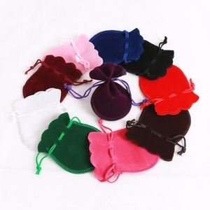 Sacs cadeaux en velours à cordon pour bijoux, petits sacs en tissu pour boules de santé, vente en gros, personnalisables avec logo, sacs en forme de gourde - Product Image 2