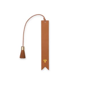 Marcapáginas de cuero personalizados, clips creativos para libros de estudiantes, marcapáginas minimalistas con borlas de estilo coreano. - Product Image 3