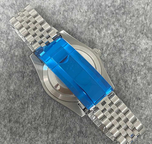 luxury <b>watch</b> Fluted Bezel case + Strap 39mm Transparent or Solid Back Cover Stainless Steel case Suitable <b>for</b> NH35/36 Movement - Product Image 3