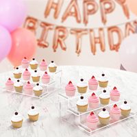 Présentoirs en acrylique transparents pour organiseur de parfums, support à cupcakes, présentoirs pour figurines Funko POP