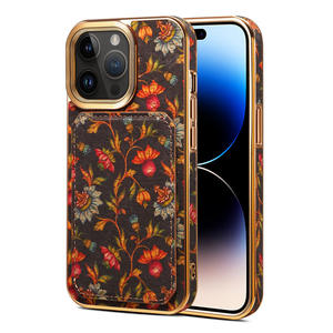 เคสโทรศัพท์ไม้ก๊อกดอกไม้สำหรับ iPhone 16/15/14/13/12ซีรีส์และกระเป๋าใส่บัตร (3ช่องเสียบการ์ด) - Product Image 6