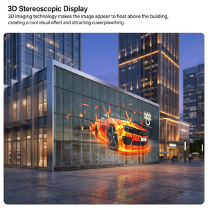 Outdoor LED Grid Screen 1080P 7000cd IP65 Waterproof <b>Silver</b> <b>Wall</b> Mount for Advertising Display - Product Image 4