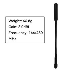 Antena de Radio Portátil Gooseneck 144/430MHz 3dBi UHF/VHF con Conector SMA-Hembra para Radios Portátiles, Uso en Hoteles, Edificios y Exteriores - Product Image 3