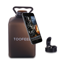 Bouteille d'eau carrée de 2.7 litres sans Bpa, sans fuite, pour le Fitness et le sport