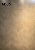 Parquet en chêne contrecollé à chevrons, trois couches, moderne, système de pose à clipser, pour salon, 1910x192mm, 15mm, AC4, E1, toucher doux, 4 couleurs, CE