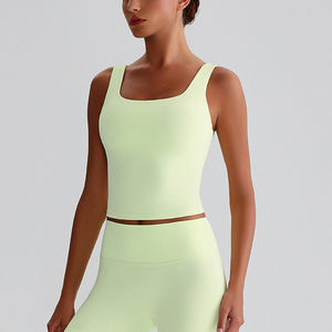 Longline Yoga yeleği yerleşik destekli sporcu sütyeni çıplak hissediyorum kayış üst Fitness geri spor giyim ve koşu egzersiz artırıcı - Product Image 4