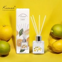 Diffuseur de Parfum Exquis à Bâtonnets de 50 ml en Verre avec Bâtonnets, Huile de Diffuseur et Pot-pourri, pour Maison, Bureau, Salle de Bain, Toilettes et Chambre