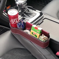Organisateur de siège de voiture multifonctionnel en cuir, très vendu, pour le côté de la console automobile