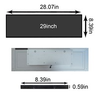 Monitor Táctil Capacitivo de 10 Puntos, Monitor LCD Android de 29 Pulgadas, Pantalla Dividida 1920X540, Monitor de Barra Estirada con Pantalla Táctil