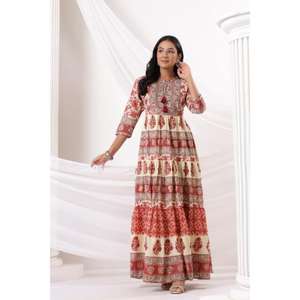 À la mode femmes imprimé fleuri droite Kurta & pantalon ensemble avec pantalon & Dupatta produit en vrac tenue quotidienne robe pour les femmes - Product Image 4
