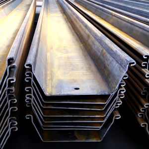 Palplanches en acier au carbone standard économiques, profil Z, longueur 6 m, pour la construction de petits barrageaux, la protection des terres agricoles et la gestion des eaux - Product Image 5