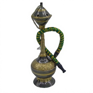 Modern Style Decorative Shisha Hookah Table Centerpiece Accessories Metal Luxury Hookah With Hose Gift Items For <b>Smokers</b> - Product Image 1