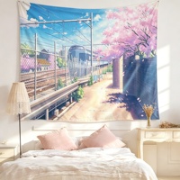Tapisserie murale tricotée lavable et écologique sur mesure pour chambre à coucher, hôtel ou boutique