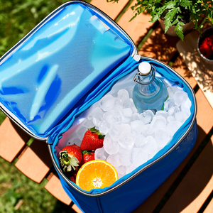 Le <span class=keywords><strong>sac</strong></span> <span class=keywords><strong>isotherme</strong></span> portable en tissu Oxford de couleur gris foncé garde les aliments frais et les boissons au froid avec un bon goût - Product Image 5