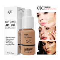 Fond de Teint Liquide Couvrance Totale Crème Imperméable Mat Doux Protection Solaire Cosmétiques