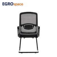Chaise de bureau en maille EGROspace pour visiteurs, dossier moyen, appui-tête de haute qualité, pour personnel et fabricants
