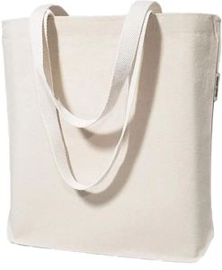 HOT Sale New Style <b>Large</b> <b>Plain</b> Cotton <b>Canvas</b> Tote Shopping Bag With Custom Logo - Product Image 5